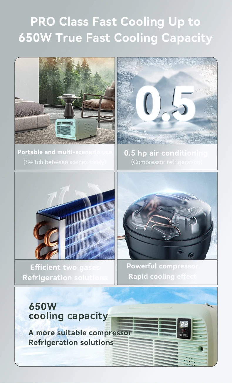 방과 텐트를 위한 도매 2025 뜨거운 판매 유형 저렴한 가격 미니 휴대용 공기 냉각 컨디셔너