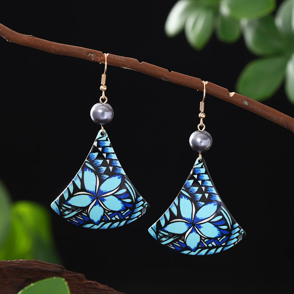 Fashion Geometric Acrylic Drop Earrings for Women Accessories Trendy Gold Color Statement Earring Daily Party Prom Jewelry Gift