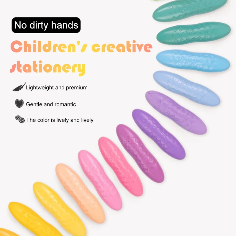 

Crayons Reliable Paint Washable Safe Easy to Hold Coloring Art Supplies for Toddlers Babies New Synthetic Technology Durable Cu