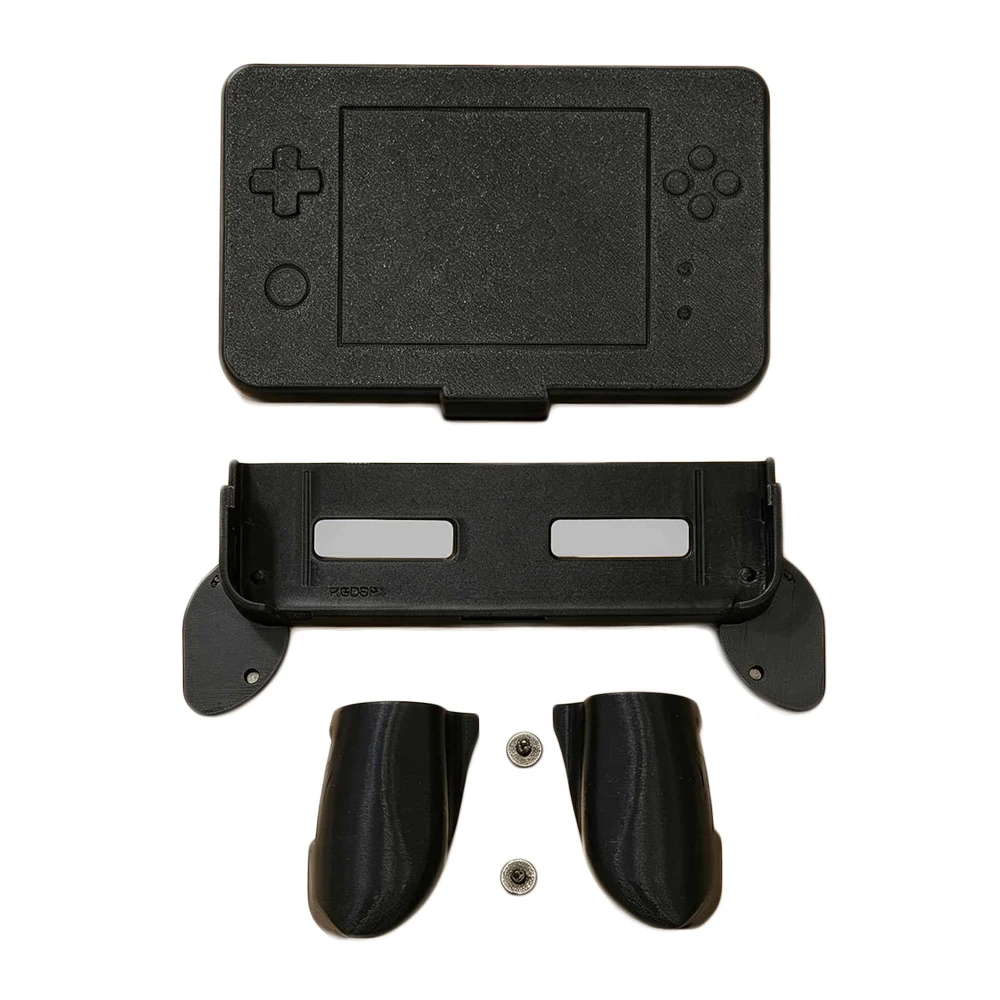 For ANBERNIC RG DS Plus Retractable Hidden Grip with Screen Cover Full Access Comfortable Fighting Game Handheld Controller Grip