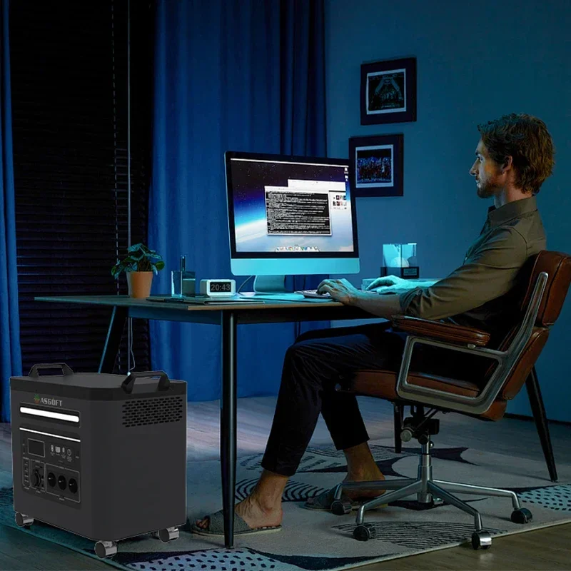 Penjualan Terlaris Semua Dalam Satu Sistem Generator Tenaga Surya Grid 3KW 6KW Pembangkit Listrik Rumah All-In-One 6KWH Pasokan Bank Daya Portabel