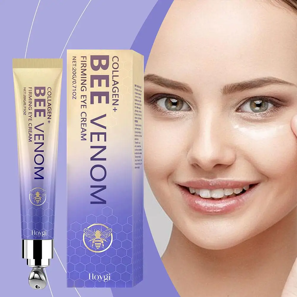 Bee Venom Eyes Cream Anti Puffiness Eye Bags Remover Dark Circles Under Eye Reduce Fine Lines Firming Lifting Massage Eye Cream