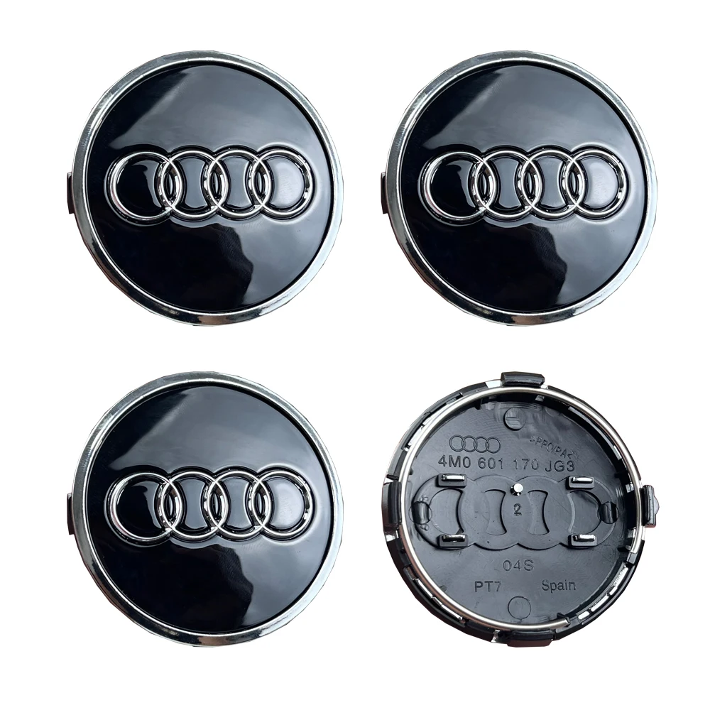 4 Stück für Audi Quattro A1 A2 A3 A4 A5 A6 A7 A8 S3 S6 Q3 Q5 7 Auto-Styling Radnabenkappen Ersatzabdeckungen 60mm 61mm 69mm 68mm