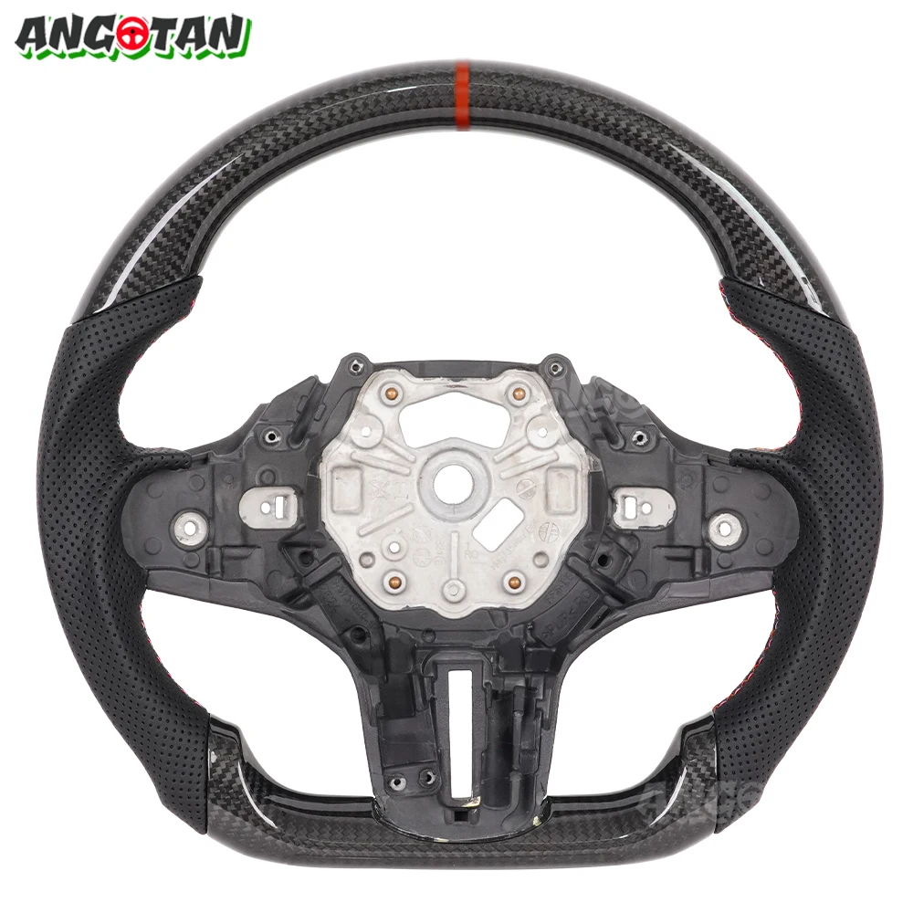 Steering Wheel Carbon Fiber For BMW G30 G20 G01 G02 G22 G29 G80 M2 M3 M4 M5 F90 F40 F44 F97 F98 F95 F96 with Heated Wheel