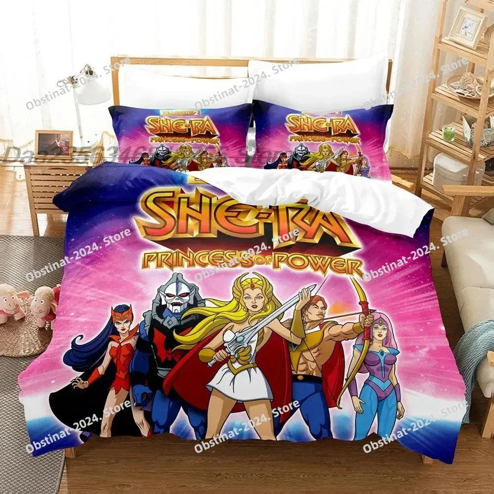 

New She Ra and The Princesses of Power Bedding Set Single Twin Full Queen King Size Bed Set Aldults Kid Bedroom Duvet cover Sets