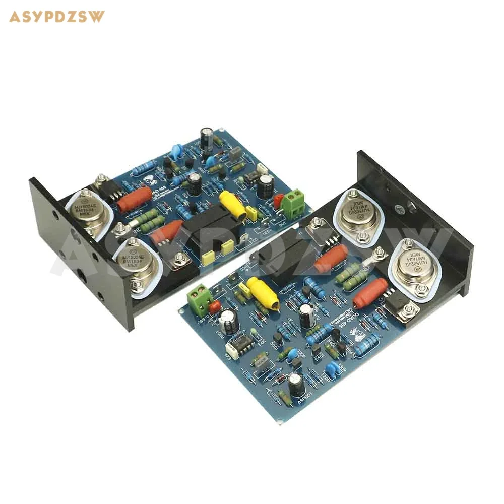 2-канальный клонный усилитель мощности QUAD405 с MJ15024 + угловой алюминиевый комплект «сделай сам»/готовая плата