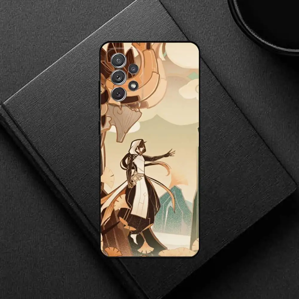 Gioco caldo Genshin Morax Custodia per telefono per Samsung S25, S24, S21, S22, S23, S30, Ultra, S20, Plus, Cover morbida in silicone nero