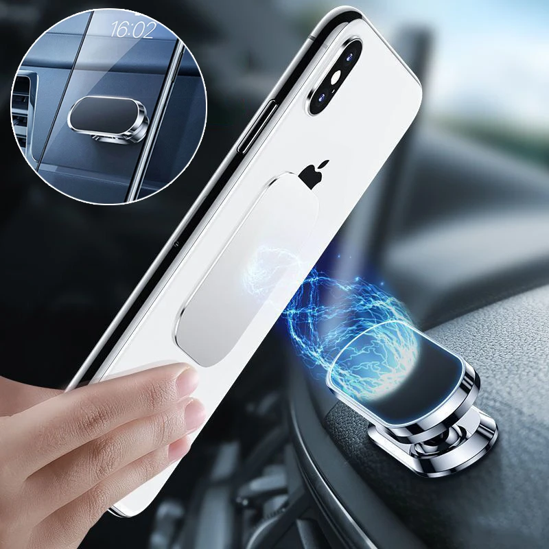 Strong Magnetic Car Phone Holder 360° Rotatable For iPhone Samsung Redmi Mobile Phone Holder Stand Magnet Mount Bracket In Car