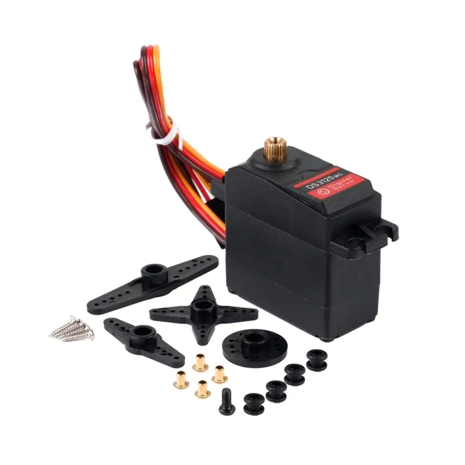DSservo DS3120 20KG digitale servomotor met hoog koppel 180/270 °   Verstelbaar voor Robot Auto/RC Boot/Drone Arm