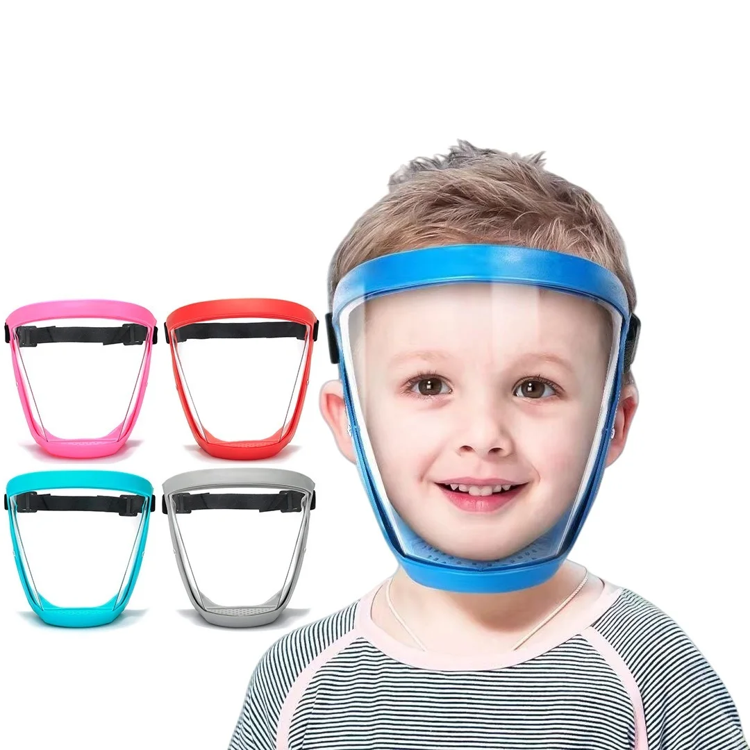 High-Definition Full-Face Transparent Kids Mask Anti-Dust And Anti-Fog Eyewear Head-Mounted Protective Masks Children Protection