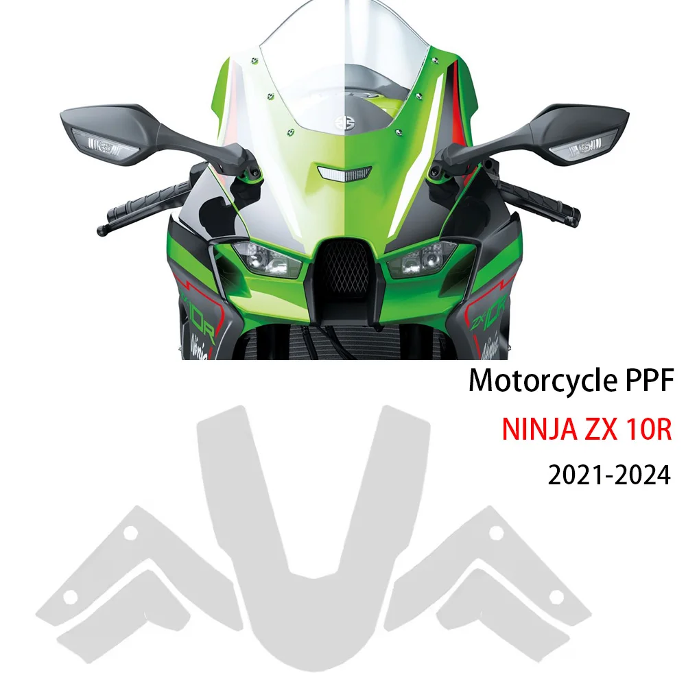 

Fits ZX 10R 21-24 PPF For Kawasaki NINJA ZX 10R TPU Special Real Motorcycle Fairing Protection Transparent Anti -Scratch Film