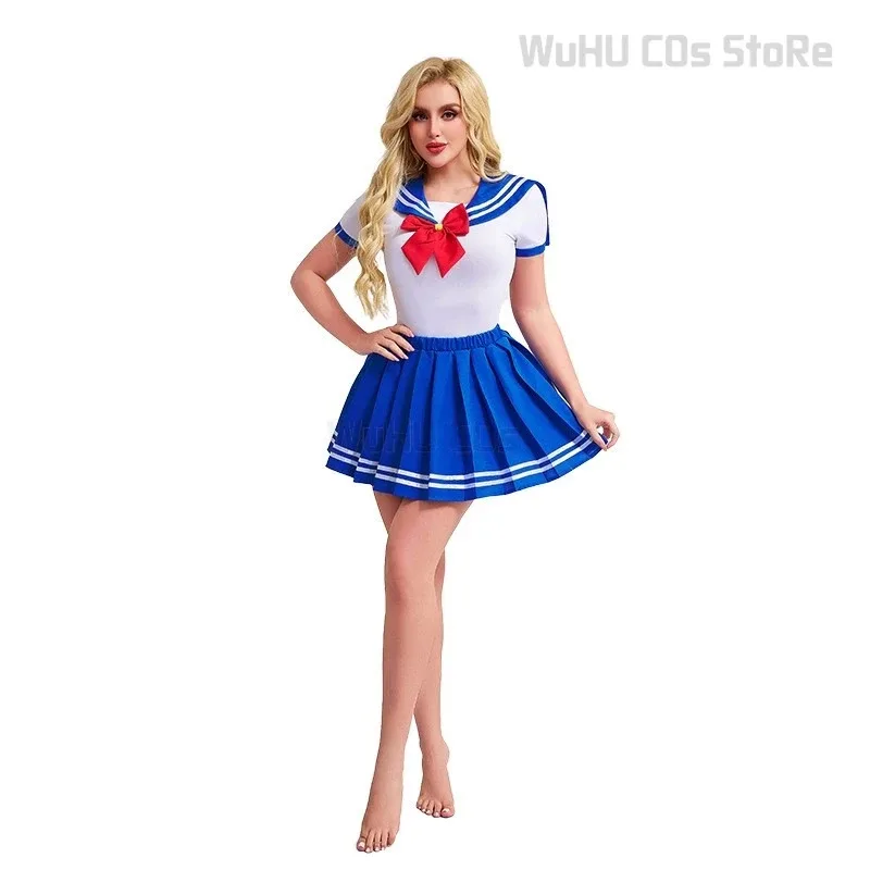 25COS فستان بحار زي الفتيات الطلاب Jk مدرسة Usagi تأثيري الفتيات هالوين أنيمي Tsukino القمر مثير تنورة تأثيري حفلة Cl