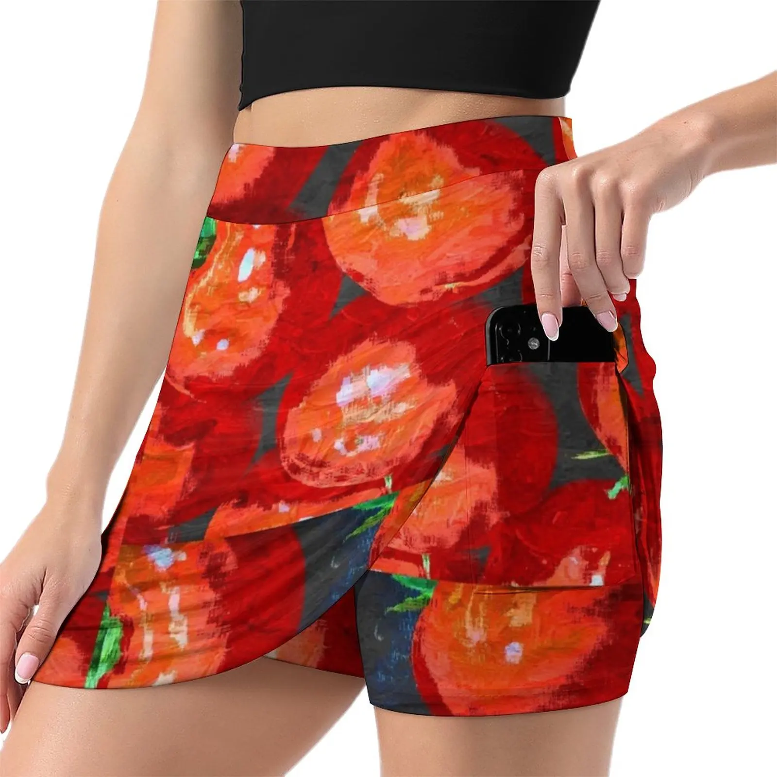 Red tomatoes Light proof trouser skirt womens skirts sexy short mini skirts summer skirts korean style clothes women 2023