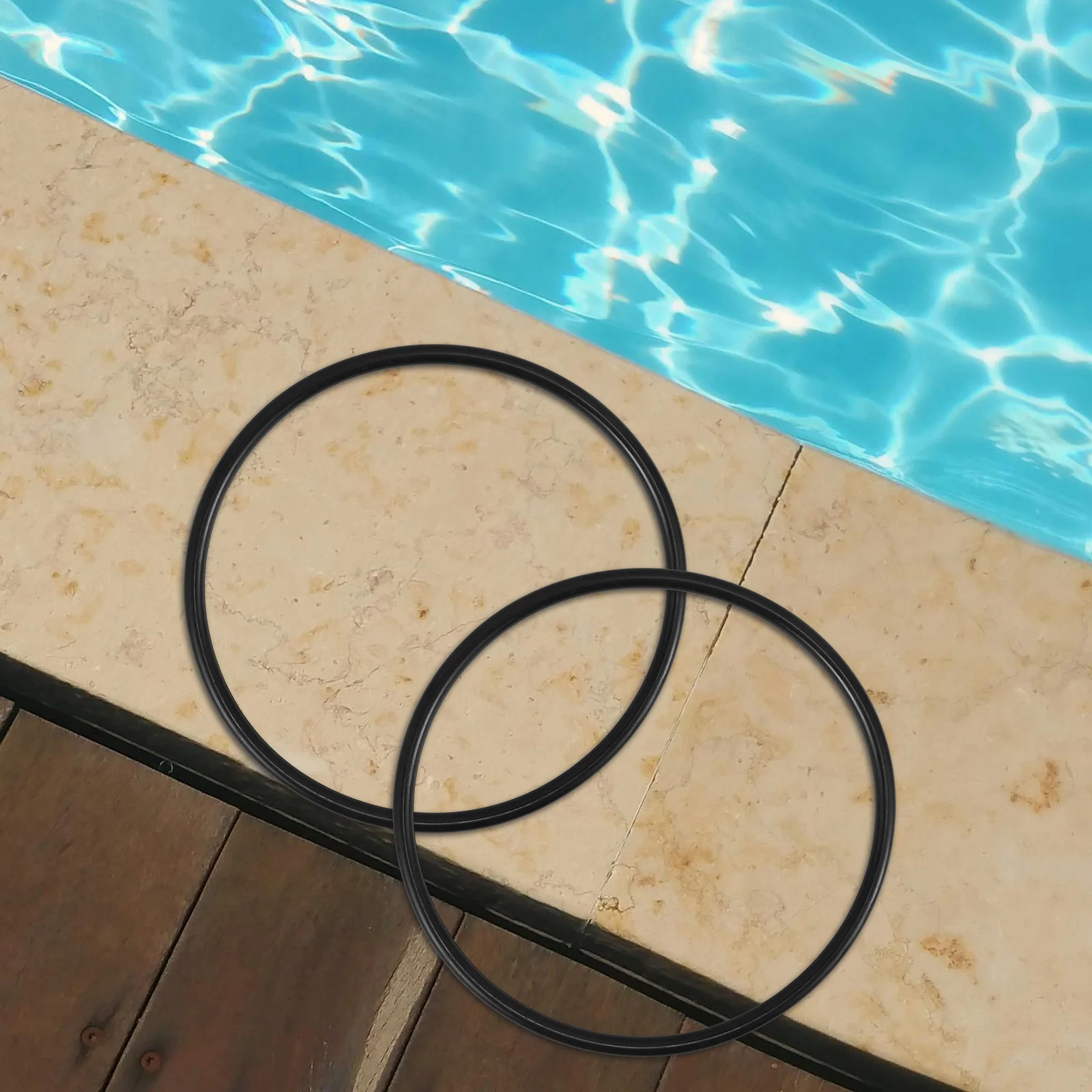 

2 Pcs Pump Cover Gasket Seal Plumbing Filter Repair Parts Pool Replacement Rubber