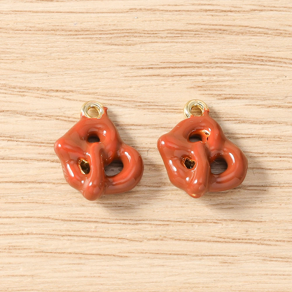 5 Stück Gemischte Niedliche Lebensmittel-Anhänger, Emaille-Kuchen- und Brot-Charms für die Herstellung von Ohrringen, Halsketten, Armbändern, DIY-Bastelarbeiten und Schmuckzubehör – Detail 16