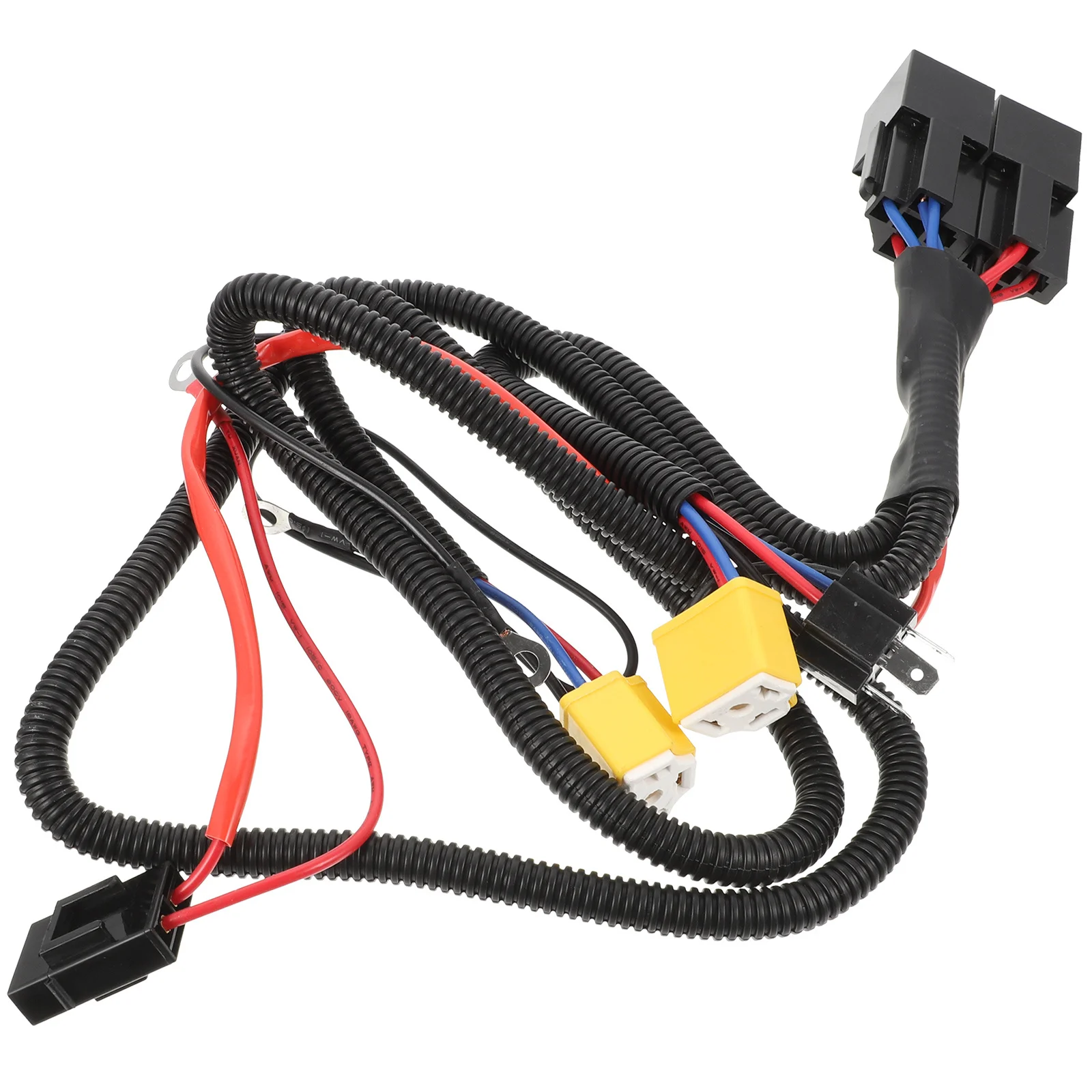 

Car Headlight Booster Wiring Harness Flame Resistant Material Suitable for H4 9003 Headlamp Wire Harness Kit Car Light Wire