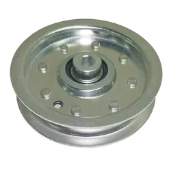 1pcs Lawn Mower Pulley Single-slot White Zinc Pulley With 46