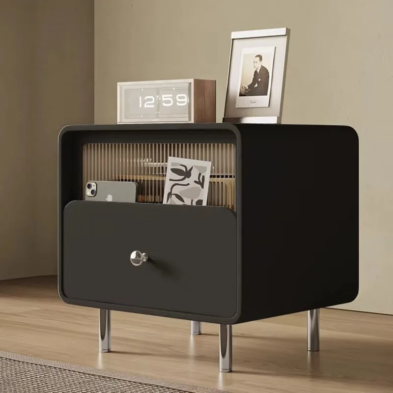 

Luxury Bedroom Bedside Table Drawer Japanese Industrial Cabinets Bedside Table Coffee Girls Mesitas De Noche Furniture