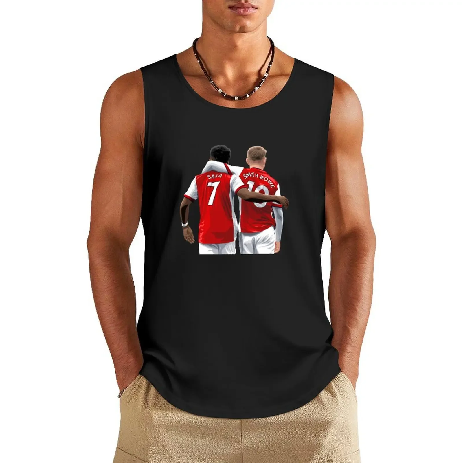 

Saka and Smith Rowe AFC Tank Top Men's sleeveless gym shirt man