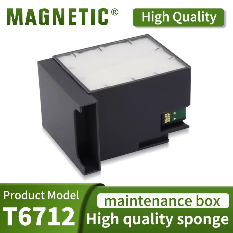 T6712 Maintenance Box for Epson Workforce Pro WF-6593 6590 8590 8593 6091 8093 6090 6093 8583 Printer Maintaining Ink Cartridges