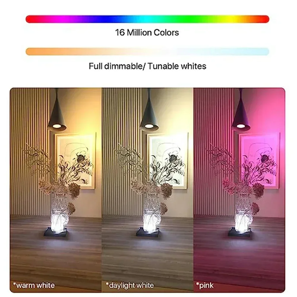 TNCE Tuya GU10 WIFI Zigbee Bluetooth LED Bulb, RGB C+W White Dimmable Lamp, Smart Life APP, Voice Control, spot Light Downlight