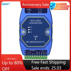 USB To RS485 RS422 RS232 TTL Industrial Converter CDSENET E810-U15C CH340 Power Signal Isolation Type-C  3.5V/5V TTL