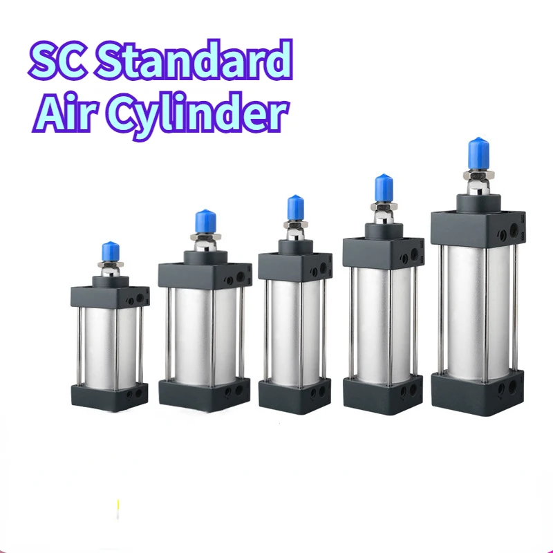 

Pneumatic Cylinder SC Standard Air Cylinder 32/40/50/63/80/100mm Bore 25/50/75/100/125/150/175/200mm Stroke Pneumatic Cylinders