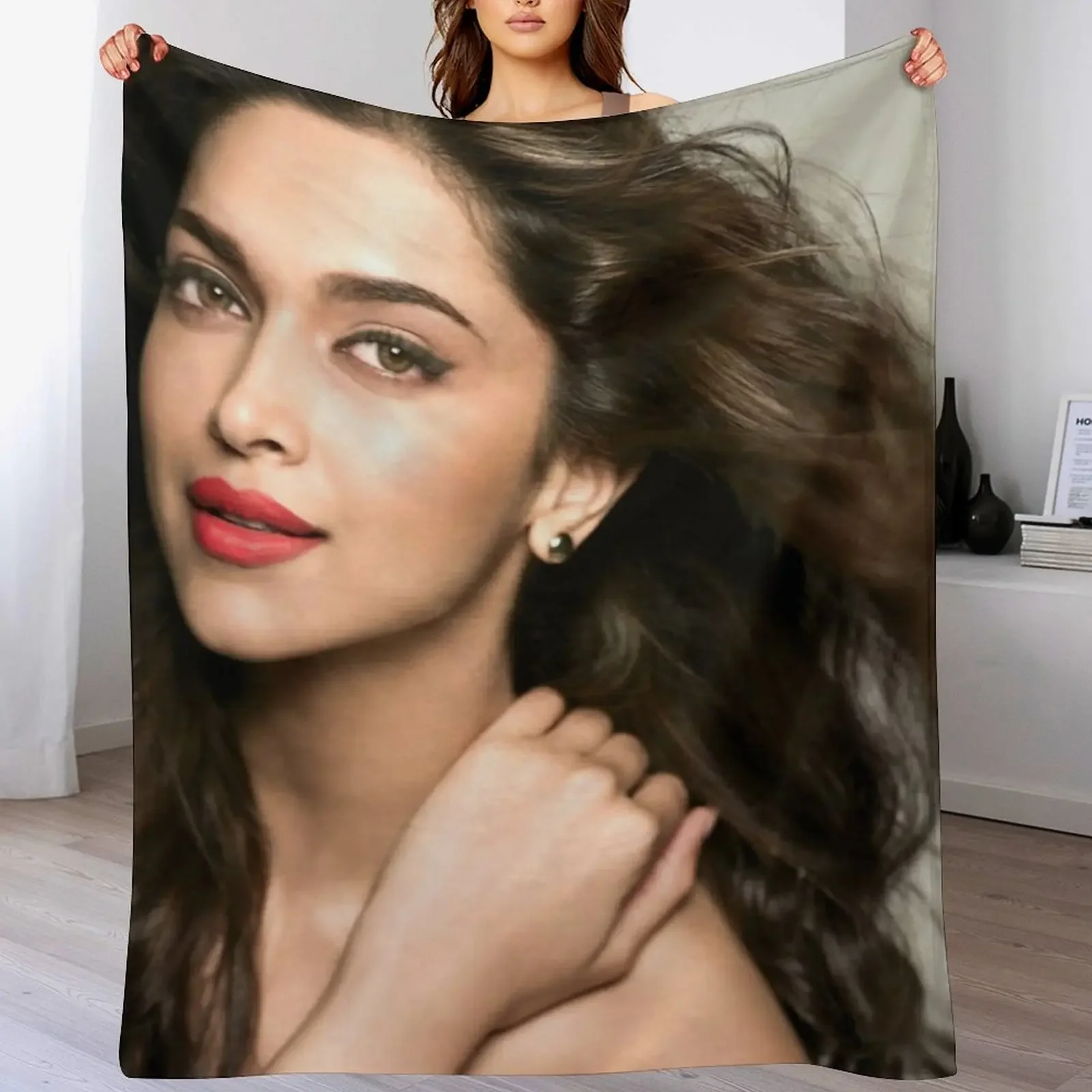 

Deepika Padukone Throw Blanket heavy to sleep Furry Large Decorative Sofas Blankets