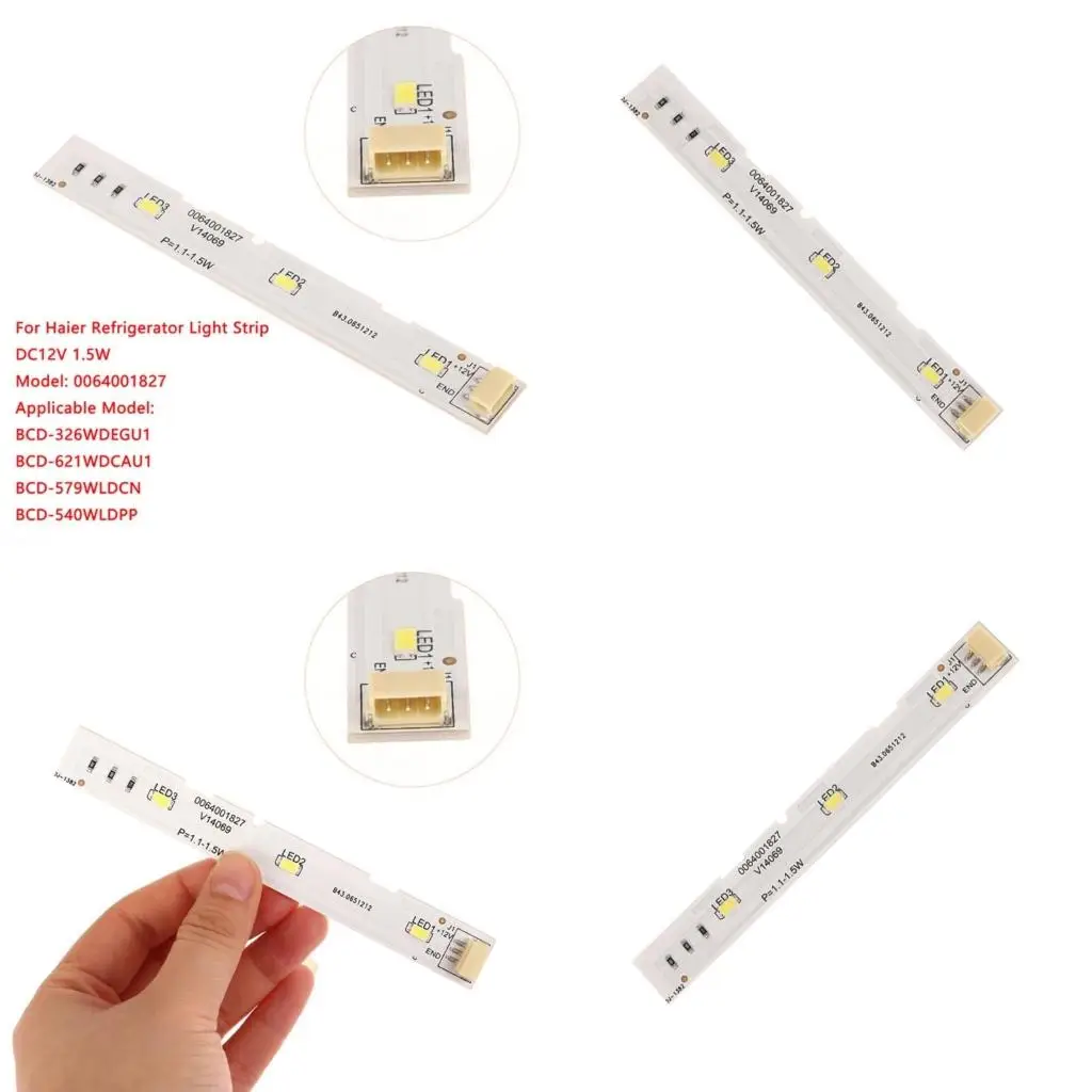 LED Strip For Haier Freezer Refrigerator BCD-575WDBI 0064001827 MDDZ-176 A06 CQC19001225014 Fridge Parts Accessories