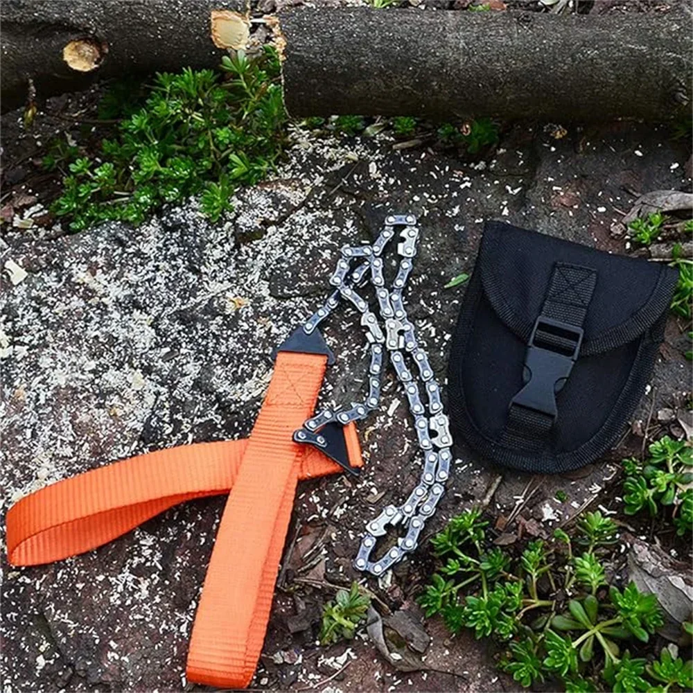 11 Teeth Outdoor Portable Hand-drawn Wire Saw Field Mountaineering Life-saving Chain Saw Multi-function Tool Pocket Chain Saw