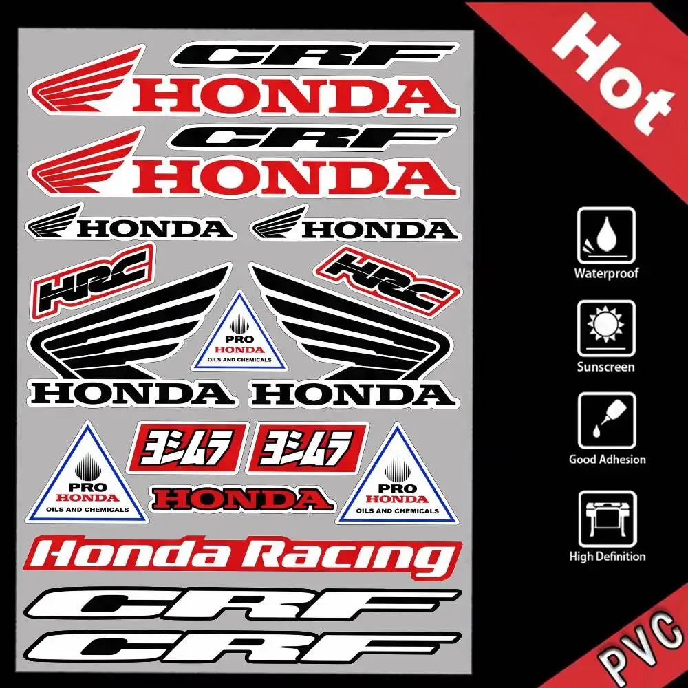 

FOR HONDA Long Lasting Waterproof Reflective Sticker Scratch Conceal Fit Motorcycle Car Helmet Fridge Decals