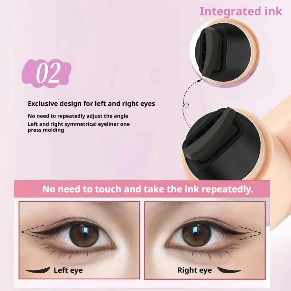 قلم تحديد العيون المختوم الدوار ليس من السهل تلطيخ مستحضرات تجميل الوجه المقاومة للماء بشكل طبيعي وناعمة وطويلة الأمد #2