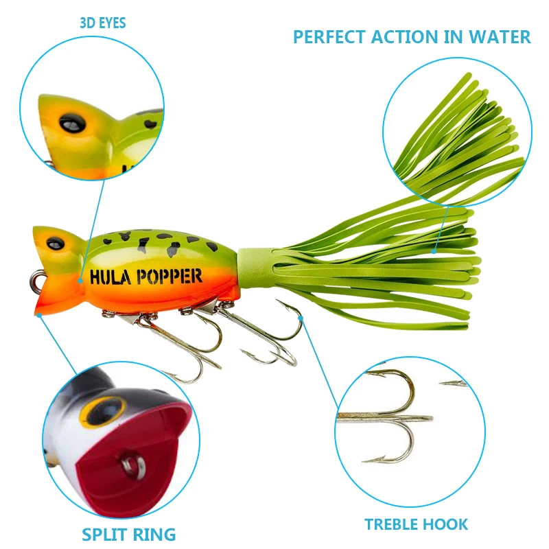 Señuelo Popper de superficie 50mm – Artificial para pesca en mar - imagen 5