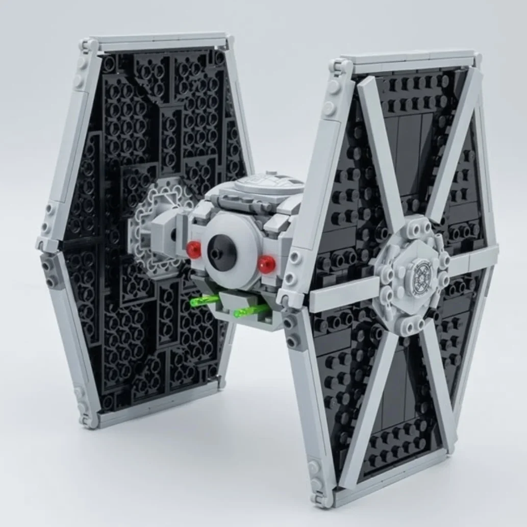 MOC 432pcs Space War Series Tie Fighter DIY Building Blocks Sets With 3 Figures Educational Compatible Toys for Children