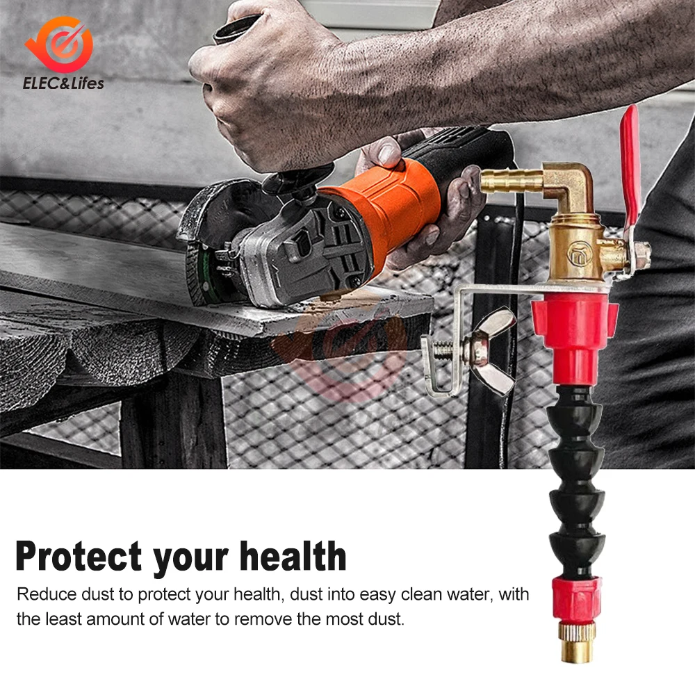 Nozzle Coolant Dust Remover Water Sprayer System Misting Dust-Proof for Marble Brick Tile Cutting Machine Angle Grinder Cutter