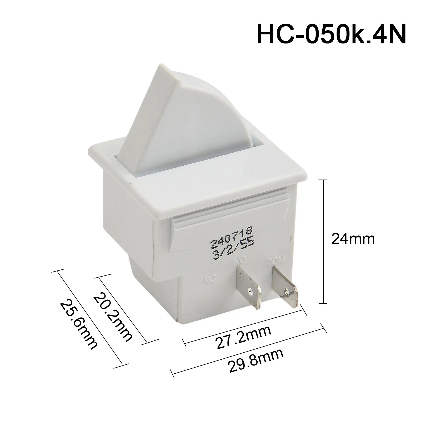 2 Pin Light Switch AC 5A 250V Switch Normally Closed Switch Normally Open Switch Rated Load 5A 250V Wear-resistant