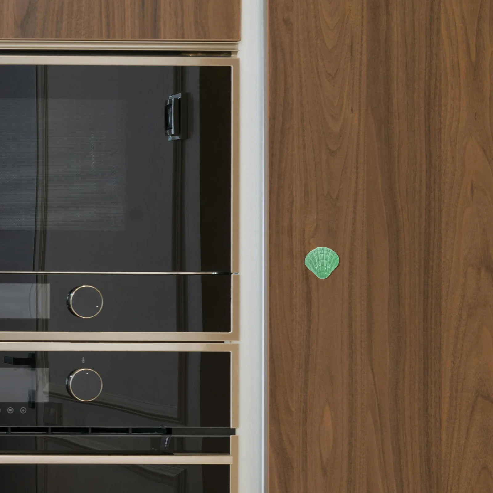 

4Pcs Cartoon Shell Ceramic Door Knobs Creative Pull Handle Cabinet Drawer Cupboard Furniture Hardware Light Green