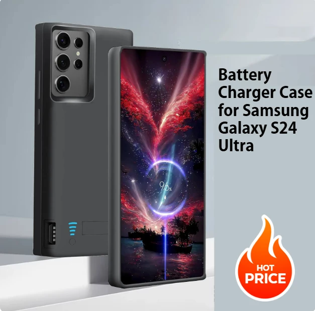 

Battery Charger Case for Samsung Galaxy S24 Ultra Power Case Portable Charging Cover Battery Pack Power Bank bateria externa