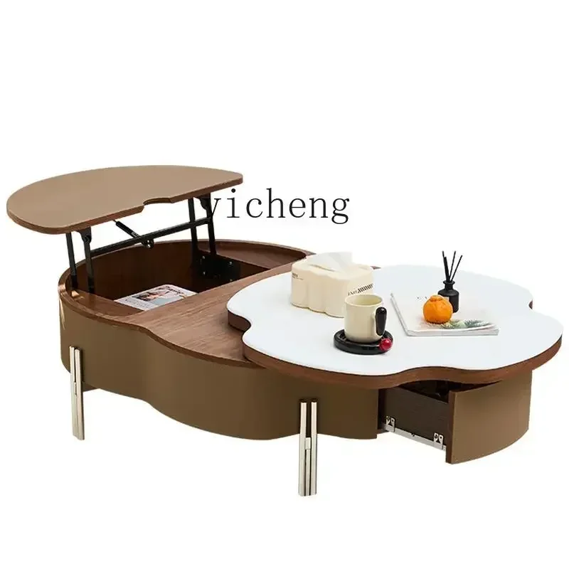 ZC high-end small apartment, Italian minimalism, multi-functional combination coffee table that does not take up space