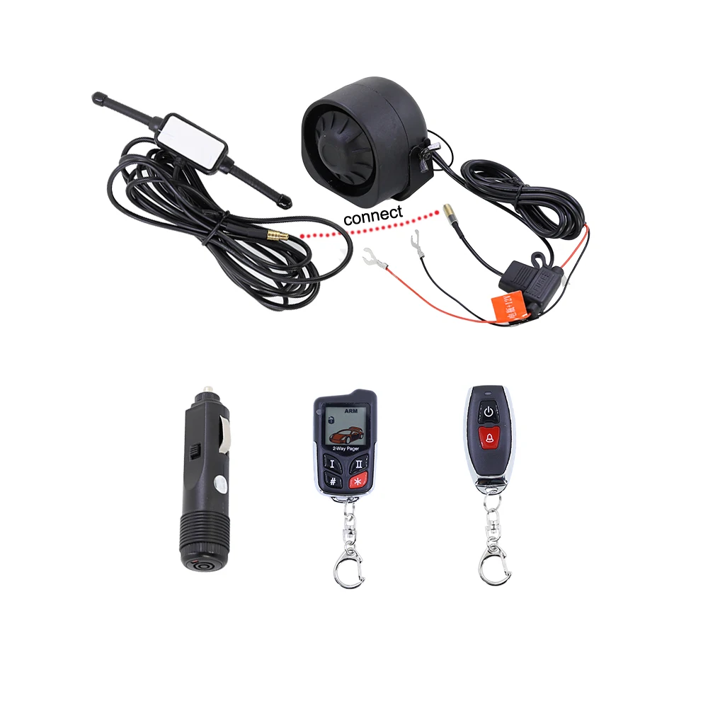 Car Alarms Security System Universal Two Way Control Auto Immobilizer Anti-theft Alarm For Cars With Sensors