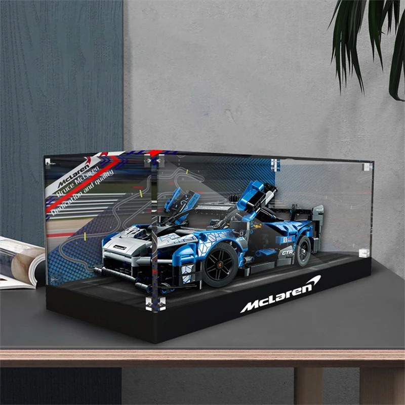 Display Case for Lego Senna 42123, 3MM Acrylic Display Box for Lego 42123 (No Model Set Included)