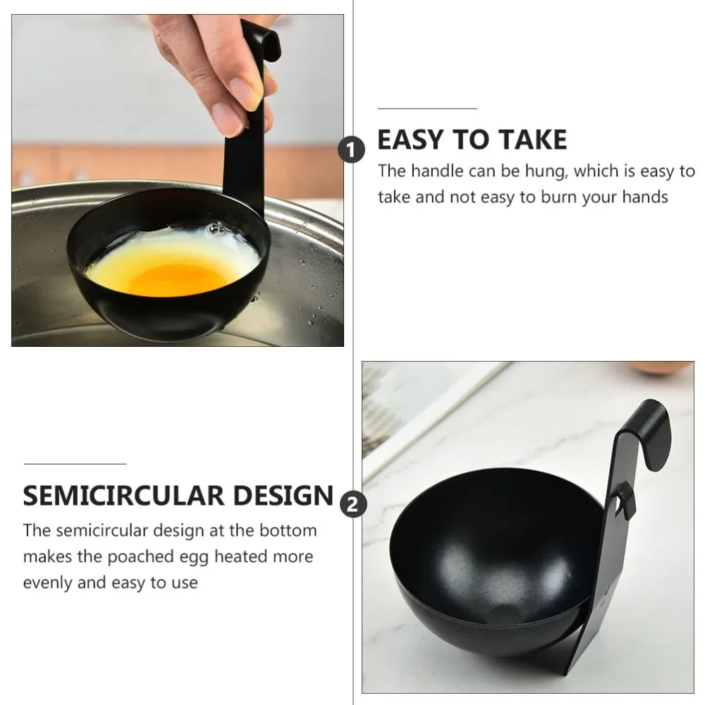 Easy Use Utensils Tools Poached Boiling Eggs Maker Egg Steamer Rack Spoon Boiled Holder Egg Cooker