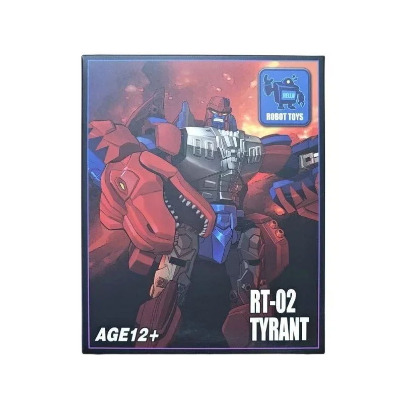 

Трансформированная игрушка ROBOT TOYS RT-02R RT02R Маленькая пропорция Красный Тираннозавр Рекс Красная тиранническая модель Коллекция оригинальной коробки Подарок
