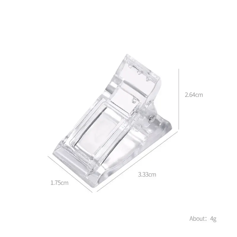 5 шт. прозрачные розовые зажимы для ногтей Акриловые формы для наращивания ногтей быстрое наращивание ногтей УФ-помощник инструмент для дизайна ногтей зажим для фиксации формы