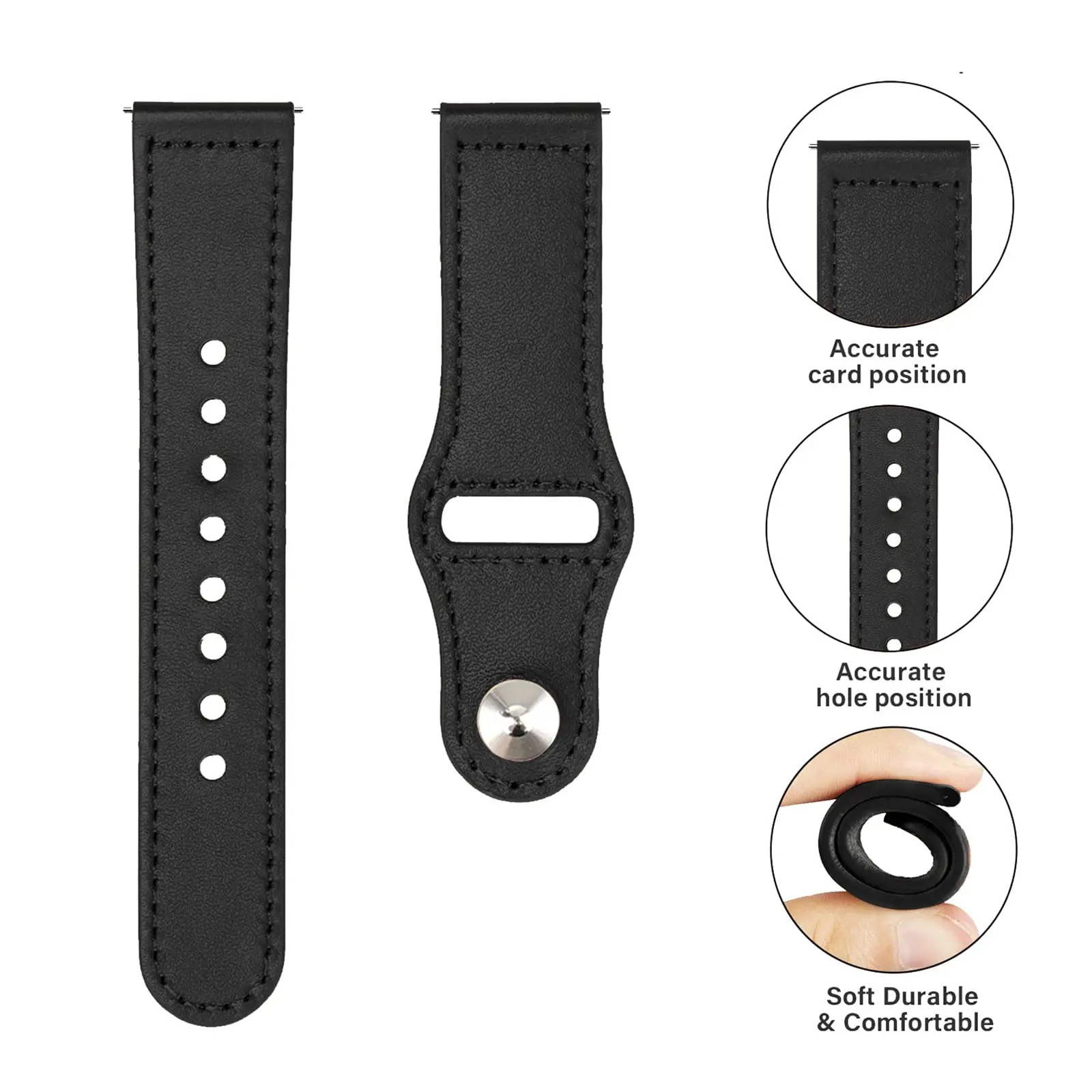 22mm Watch straps For Amazfit GTS 4/3/2/2e/GTS2 Mini/GTR 4/3 Pro/2/2e/stratos 3 20mm Leather band Bracelet Amazfit bip-U-S-lite