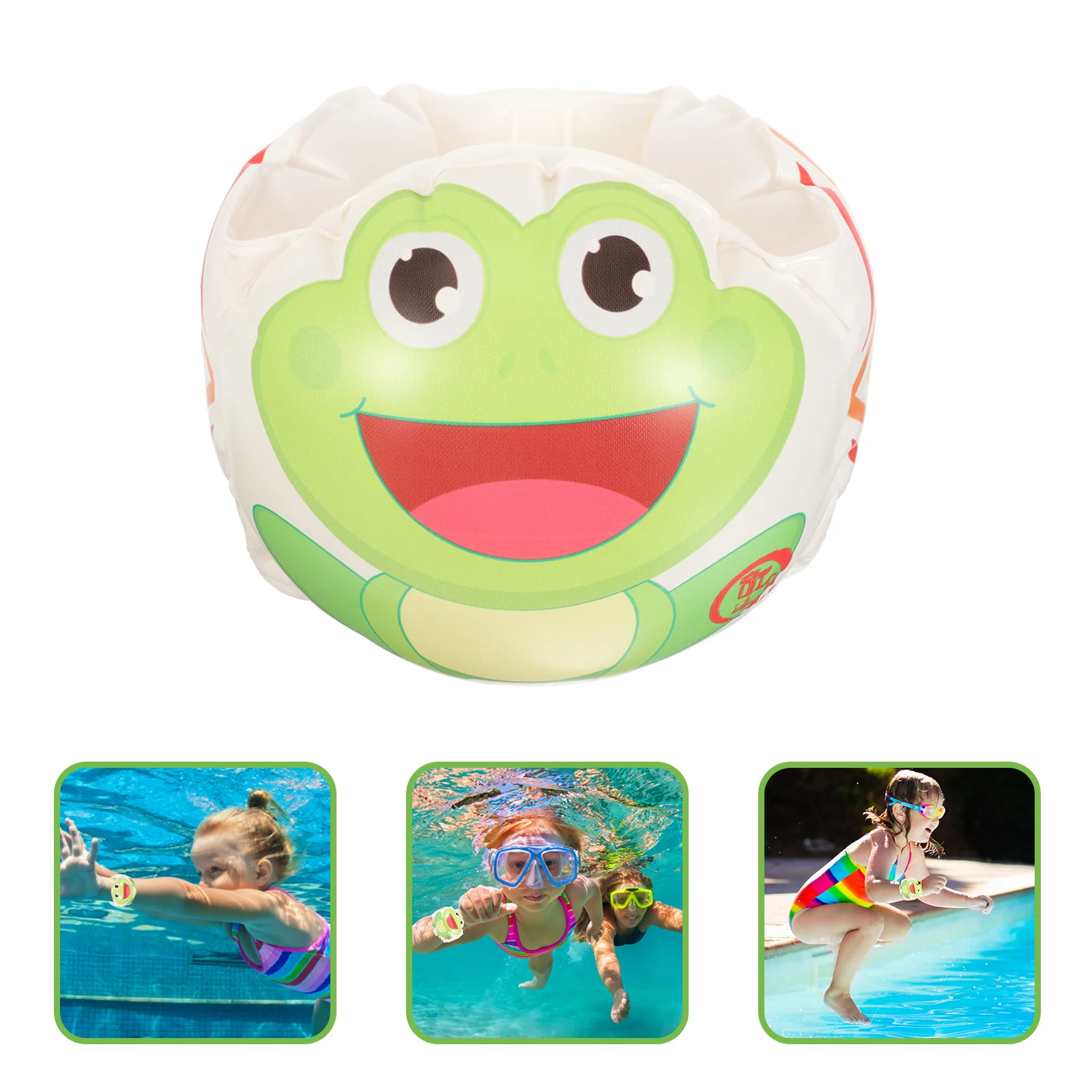 1 Para Pływaków na Ręce do Pływania, Grube Nadmuchiwane Opaski na Ręce, Bezpieczne Pomocniki do Pływania dla Dzieci, Kobiet i Mężczyzn, na Basen i do Użytku na Zewnątrz