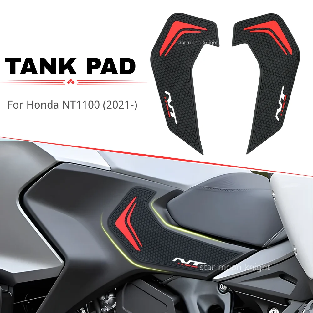 

Non-Slip Side Fuel Tank Pad Rubber Stickers Motorcycle Accessorie For NT 1100 NT1100 2021- Decal Gas Knee Grip Traction Pads