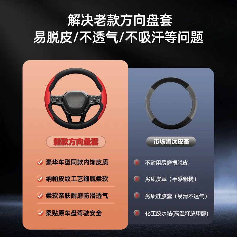 Custom Leather Steering Wheel Covers for 2024 Alpha S5/T5 Koala S Interior Mods