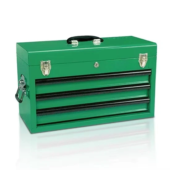TOPTUL GCAZ0024 82-PCS Professional Mechanics Hand Tool Set 3-Drawer Chest Hard Case Hex Wrench 1 Year Chrome Vanadium Steel