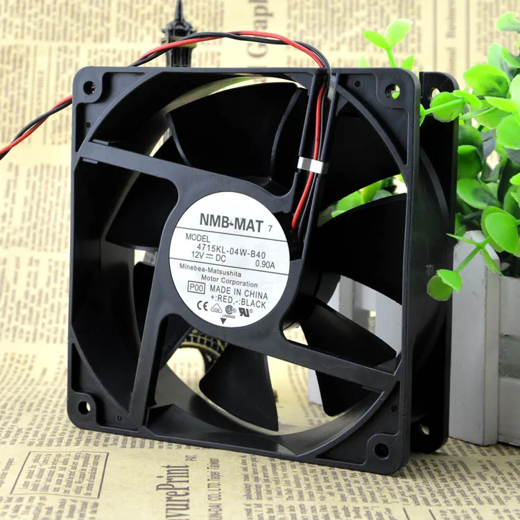 BRAND NEW ORIGINAL 4715KL-04W-B40 12VDC 12038 120*120*38MM COOLING FAN